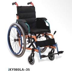 Silla de ruedas pediátrica de aluminio Marca Kaiyang Modelo KY980LA-35
