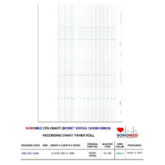 Papel para tococardiografia  marca sonomed modelo BN21525/16GN4 (bionet fc700)