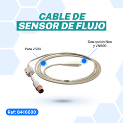 Cable de sensor de flujo para V500 con opción Neo y VN500