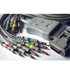 Cable para electrocardiógrafo de 10 puntas compatible con shiller E10R-SH1-B