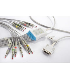 Cable para electrocardiógrafo de 10 puntas compatible con kenz  E10R-KZ2-B
